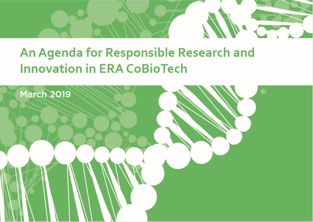 Agenda for Responsible Research and Innovation (RRI) in ERA CoBioTech